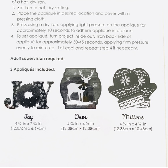 Iron on Christmas Patches x3 - Picture 4 of 4